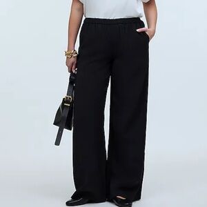 madewell pull-on wide-leg pants in softdrape